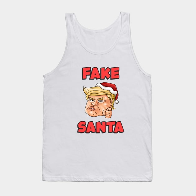 Christmas Trump Fake Santa Tank Top by Takeda_Art